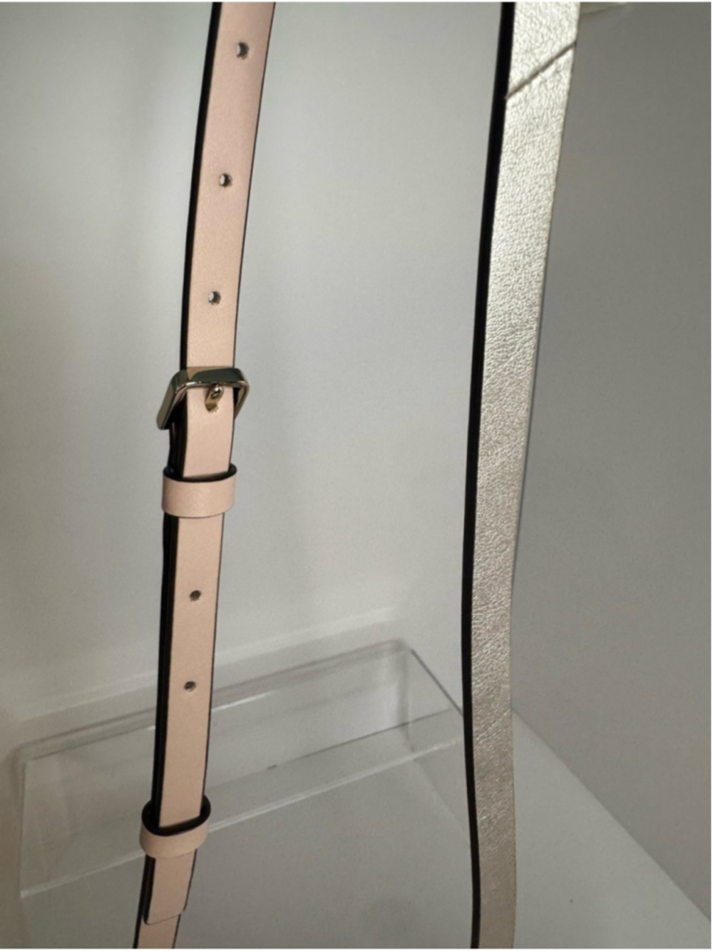#405 Kate Spade NWT Magnolia Street Isabella Leather Blush Pink Crossbody Bag - Picture 14 of 17
